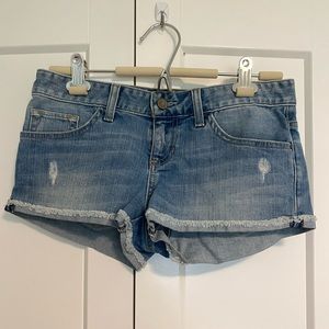 Guess denim short shorts